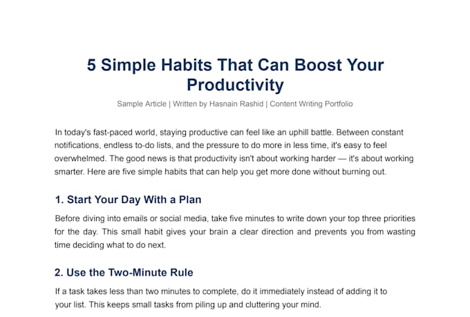 write SEO friendly blog posts and articles