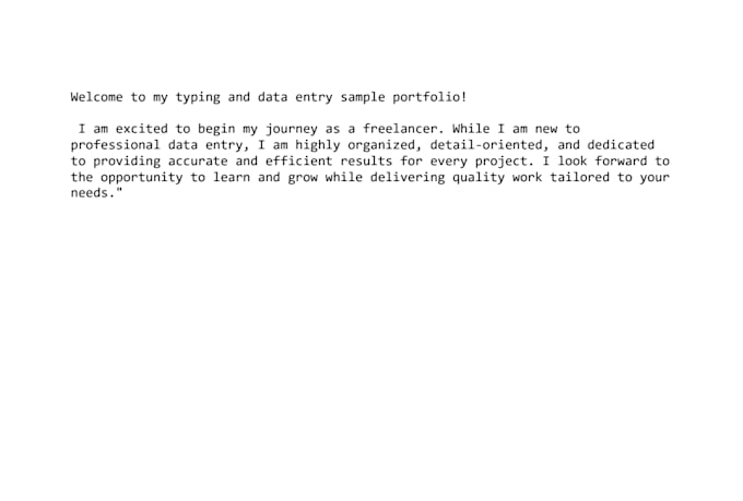 do professional typing and data entry accurately