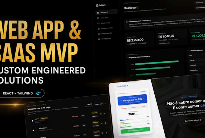 build a custom web app, dashboard or micro saas