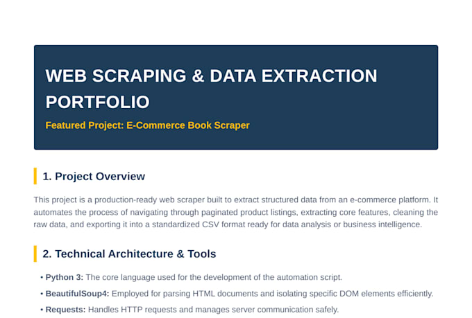 do python web scraping, data extraction and web scraper script