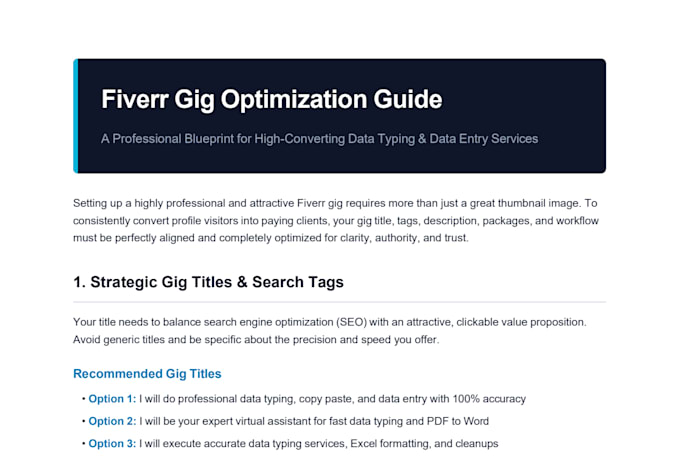 provide fast and accurate data entry and typing services