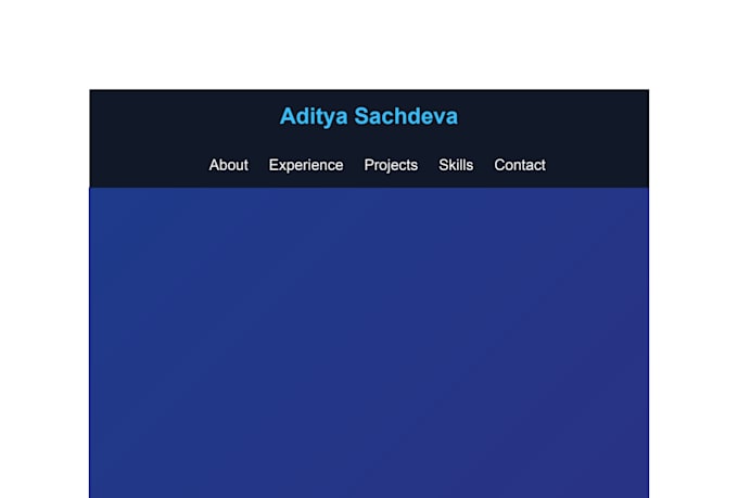 build a modern responsive portfolio website