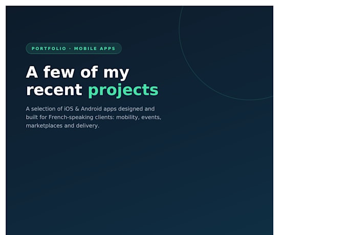 develop your ios and android mobile app