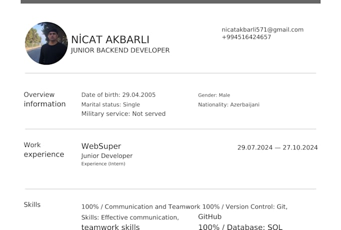 develop a custom full stack website from scratch
