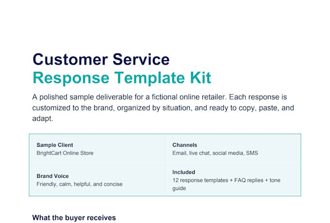 write customer support templates