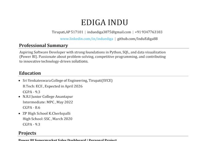 create an ats friendly resume and optimize  linkedin profile