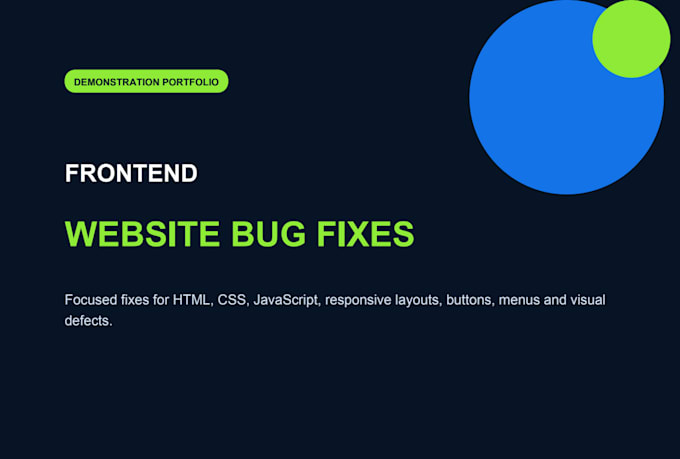 fix HTML CSS javascript and responsive website bugs
