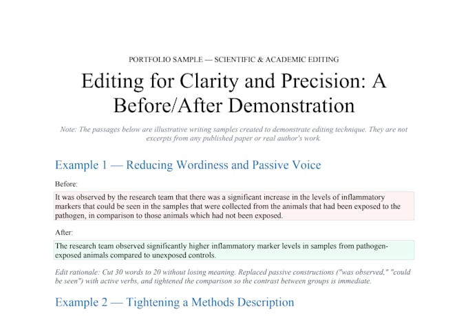 proofread and edit medical, biology, and life science documents