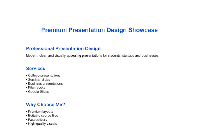 create professional powerpoint presentations for business and students