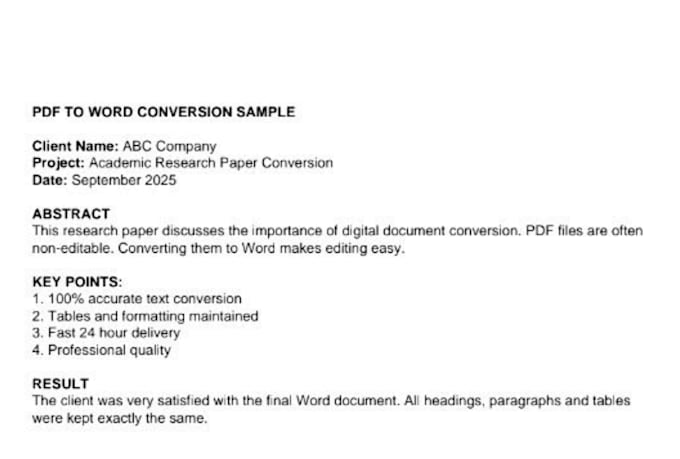convert PDF to word document with accuracy