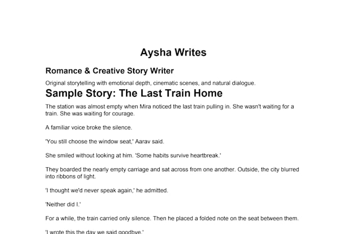 write emotional romance stories with engaging dialogue
