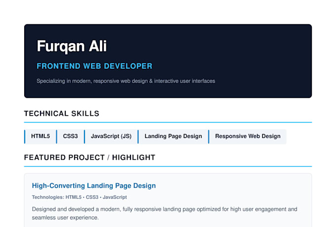 design modern responsive landing page and website in 24 hour