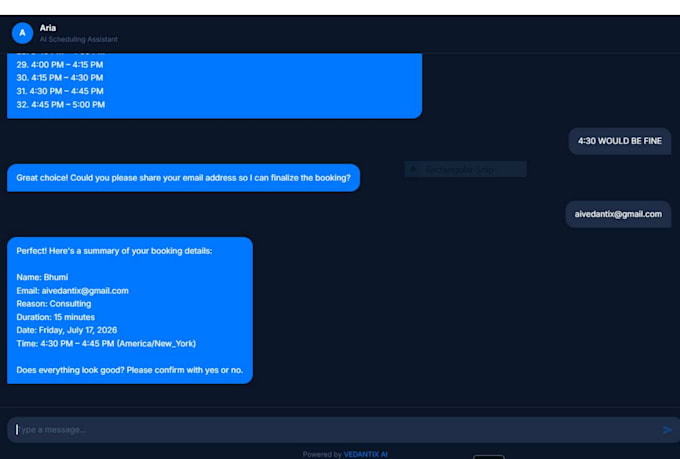 build an ai appointment setter chatbot and calendar automation