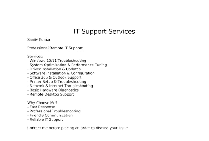 fix windows, mac, office 365 and software issues remotely