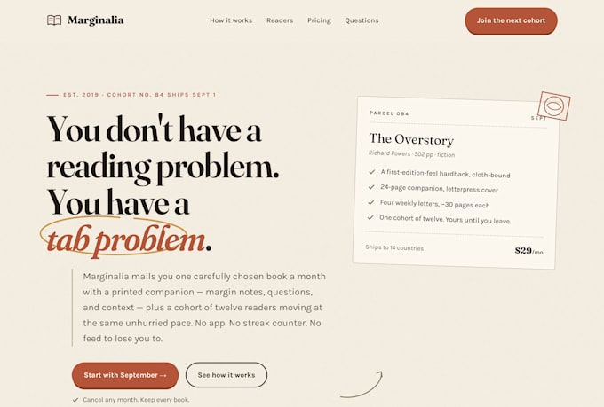 design a custom built landing page for your startup