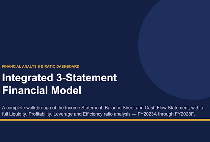 build a professional 3 statement financial model in excel