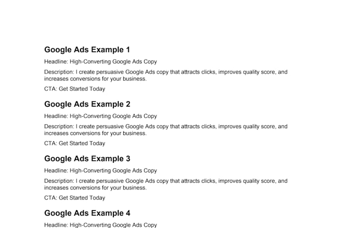 write high converting google ads copy for your business