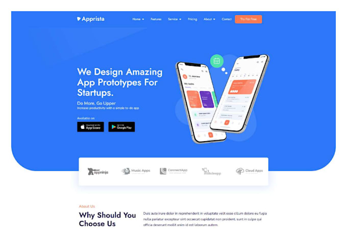 design custom landing page and complete wordpress website