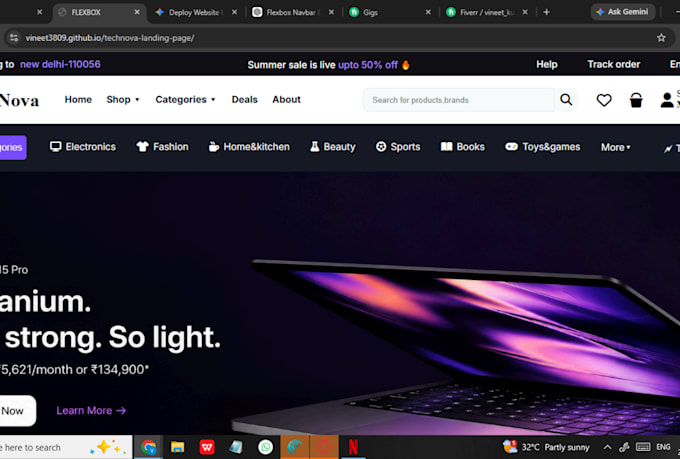 design a professional static website using HTML and CSS