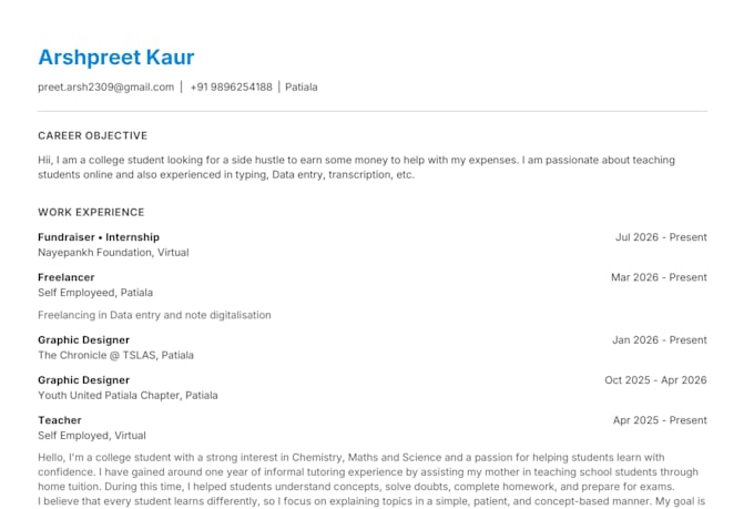 teach students chemistry online and private sessions