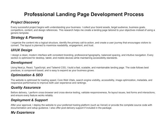 build a modern ai powered landing page