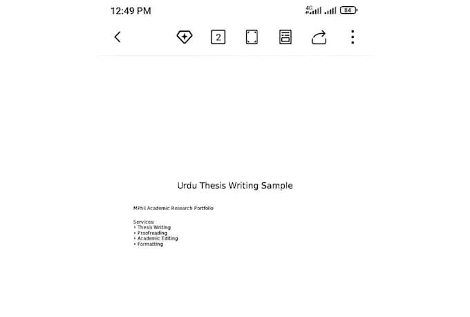 edit and proofread urdu thesis and research papers
