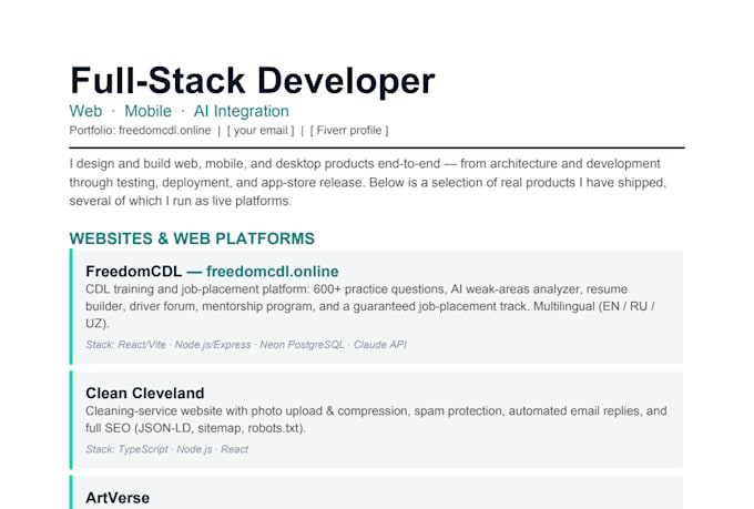 develop a web app with react node, and ai integration
