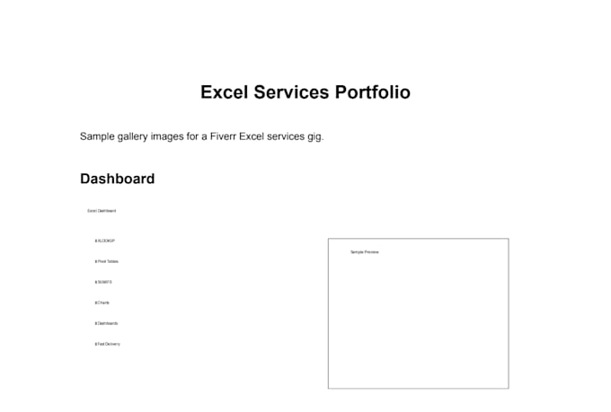 create excel spreadsheets, dashboards, formulas, and data analysis