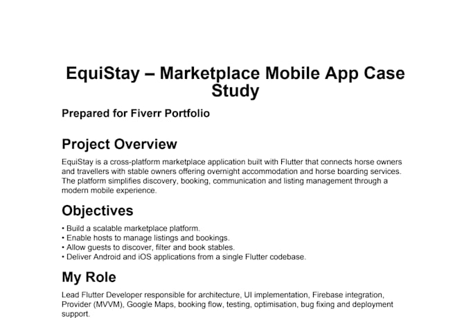 develop a flutter marketplace app for ios and android