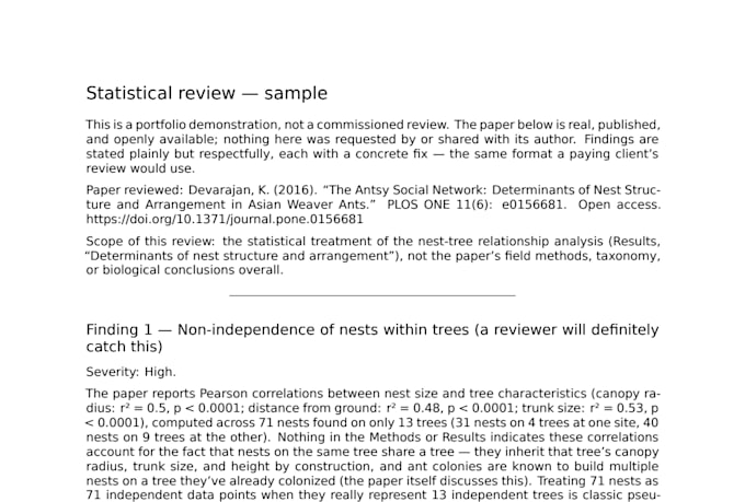 review the statistics in your research paper before submission