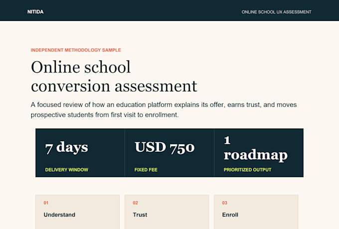 design and build a conversion focused landing page