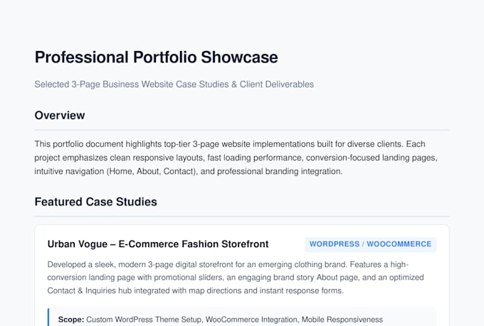 build a professional wordpress website