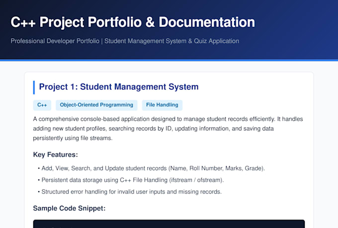 write custom cpp console applications, games, and projects