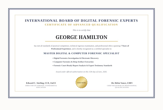 do digital forensic investigation, log analysis for computer, documents, report