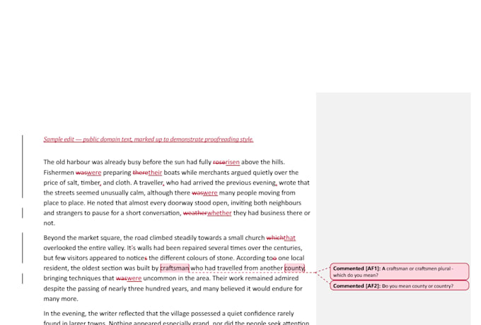 proofread your work with detail oriented eye