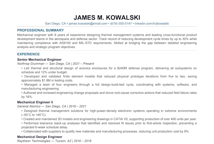 write or rewrite your technical resume and cover letter