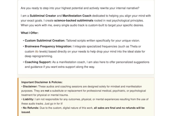 create a custom subliminal audio bundle