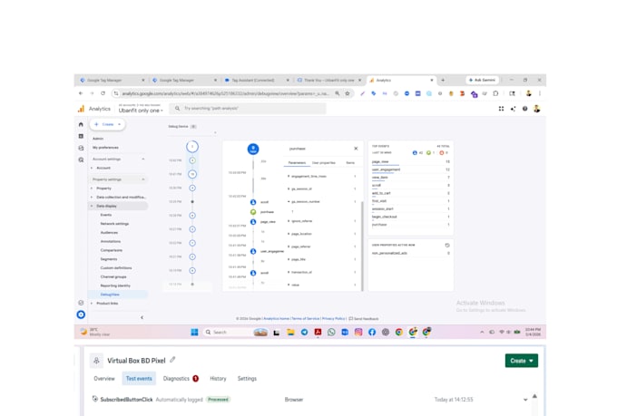 setup facebook pixel, ga4, GTM, google ads tracking and conversion API