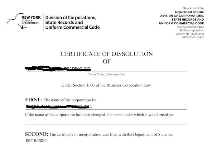 dissolve your US llc or corporation in any state