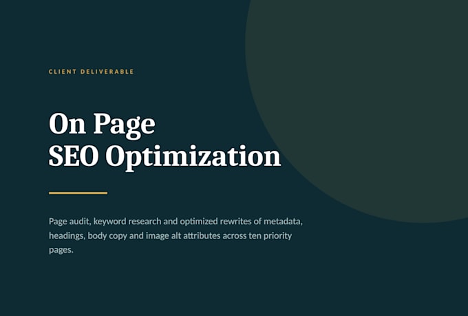 optimize your wordpress site for on page SEO