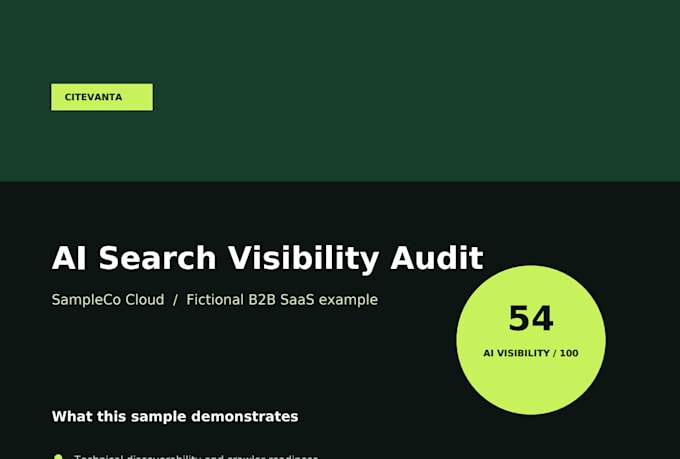 audit your generative engine optimization and ai search visibility
