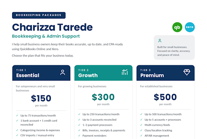 do bookkeeping in quickbooks online and xero