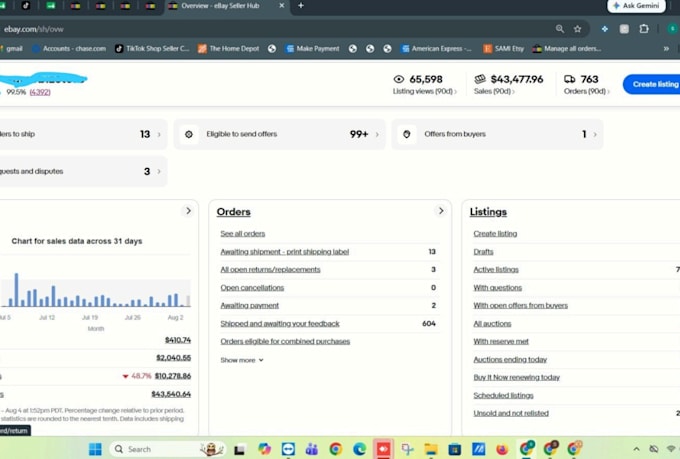 manage your ebay store, handle amazon, walmart, ali express