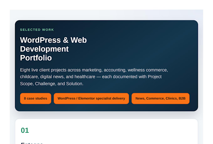 redesign design elementor website