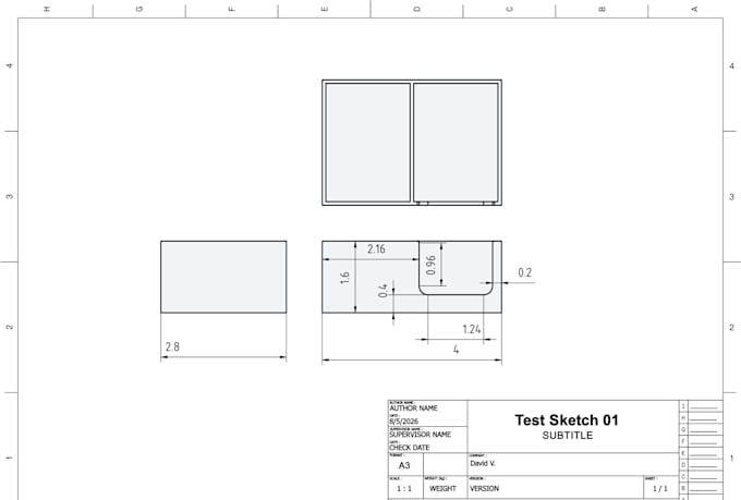 create 2d and 3d cad draft designs with measurements