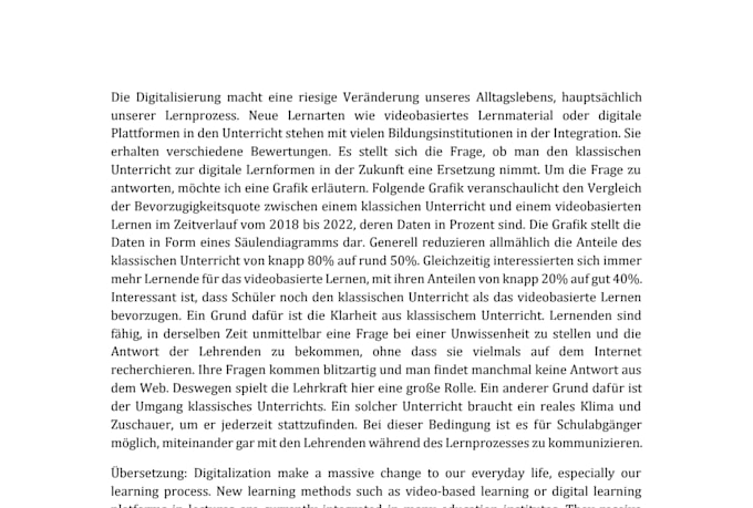 translate and proofread german content