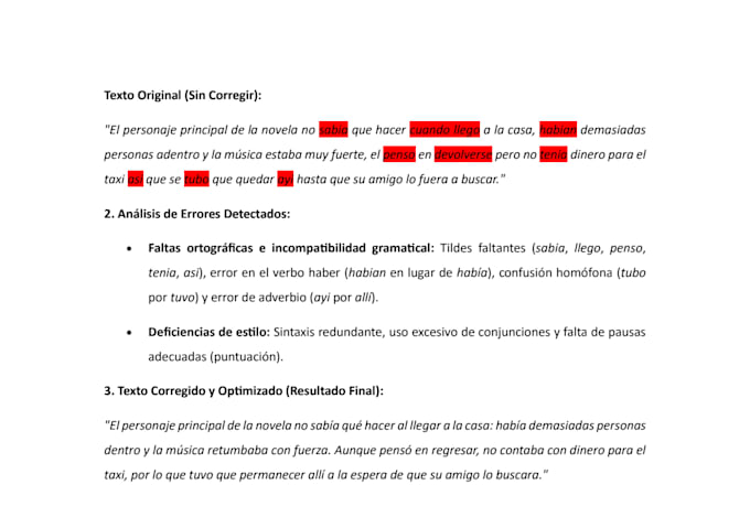 edit, proofread, and rewrite your spanish text or book