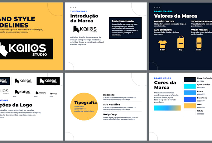 criar um logotipo moderno e a identidade visual completa da sua marca