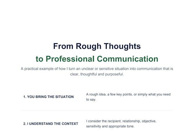 write professional business emails and stakeholder communication