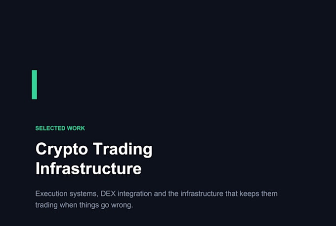 build a crypto trading bot with exchange and dex integration
